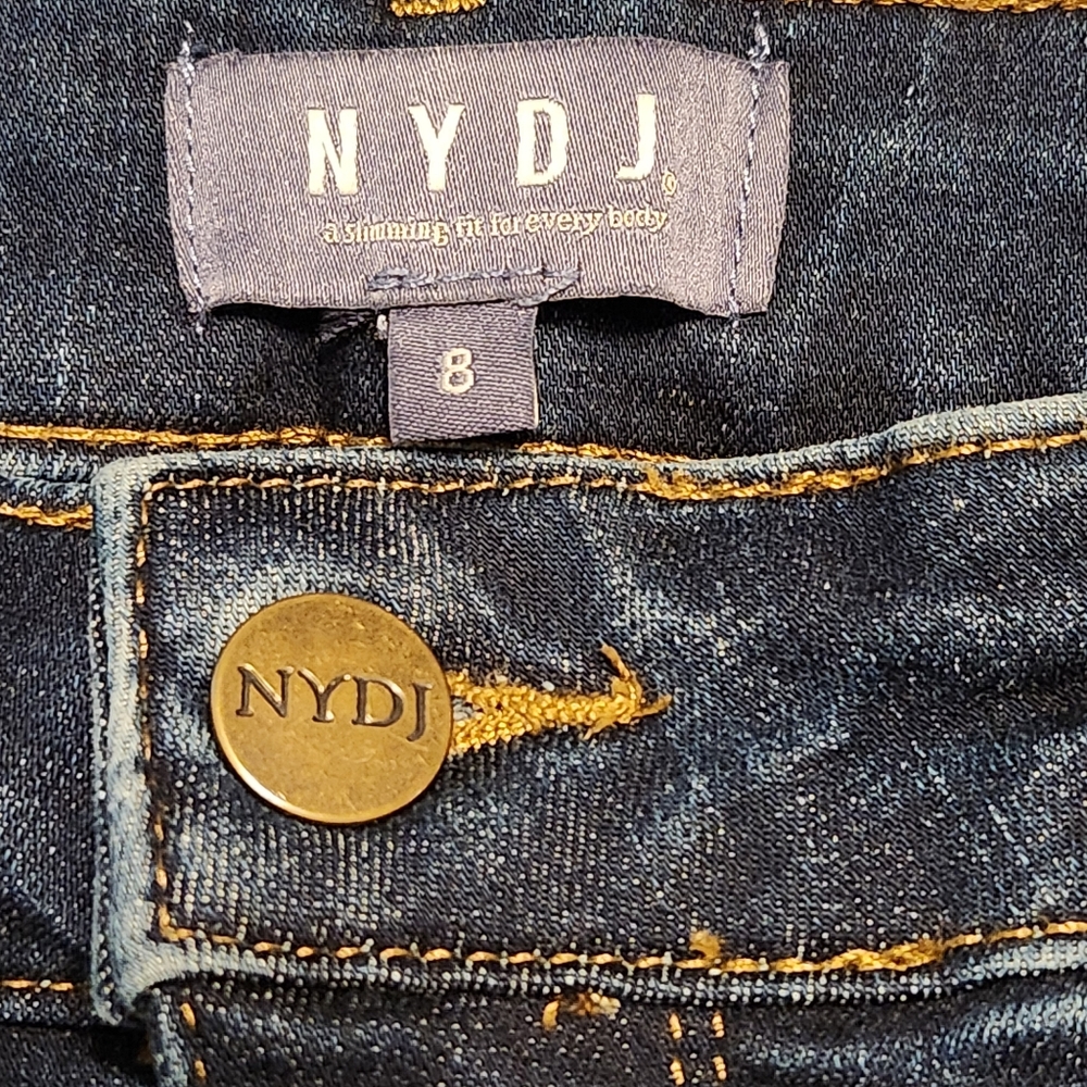 🌼NYDJ Skinny Jeans Lift & Tuck Technology Size 8 with 28" Inseam EUC - Picture 5 of 7
